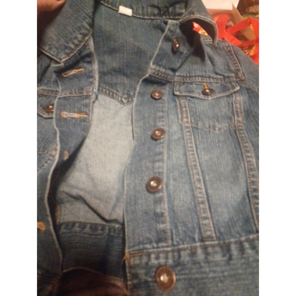 Vintage Womens Lee Rider Blue Denim Jean Jacket S XS Closest Staple Medium Wash